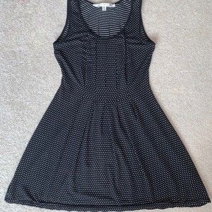 Max Studio Black and White Polka Dot Dress